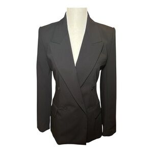 Zara Black Double-Breasted Blazer